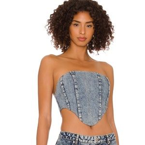 Denim corset from Revolve